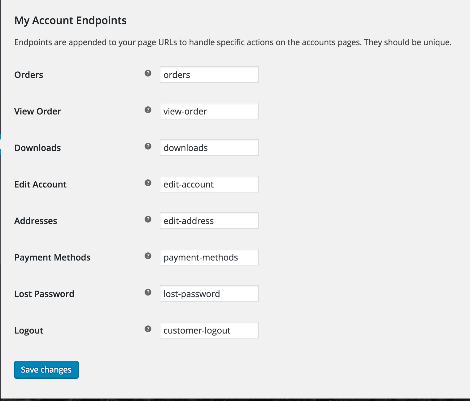 bloggersprout-myaccount-endpoints