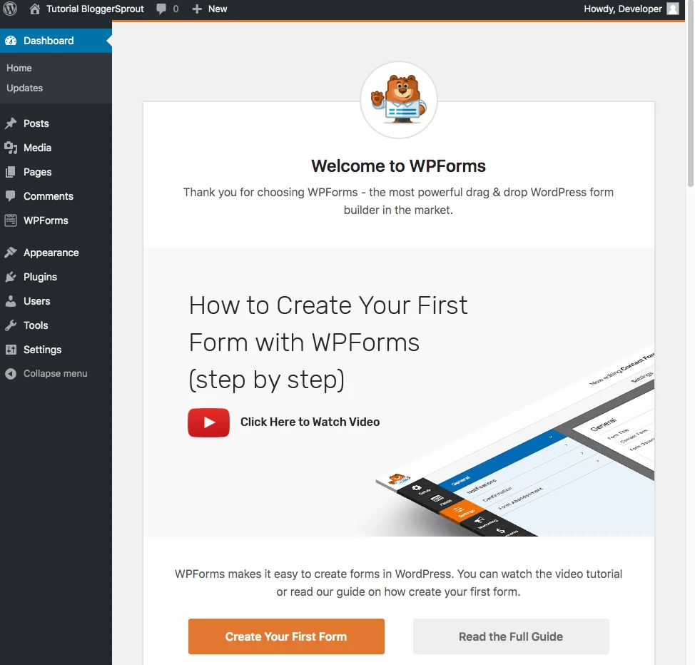 Create a Contact Form in WordPress-wpforms-bloggersprout-1