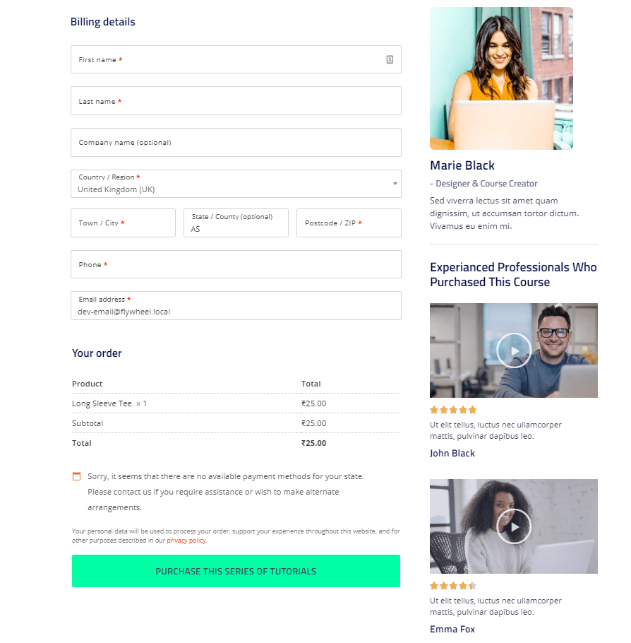 Edit WooCommerce Checkout Page