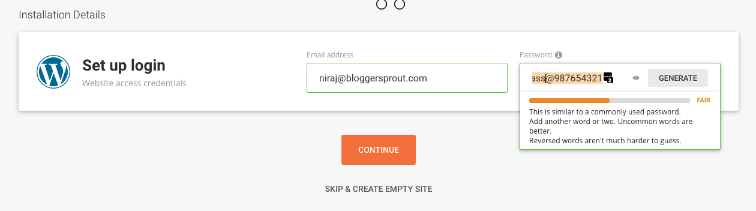 siteground wordpress login