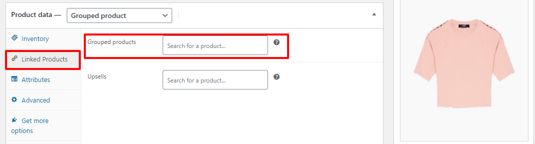 woocommerce grouped products