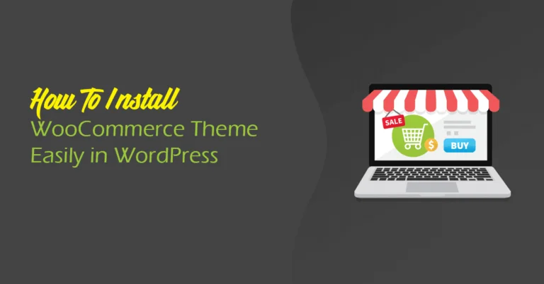 install woocommerce theme in wordpress
