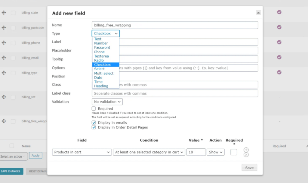 Edit Woocommerce Checkout Fields