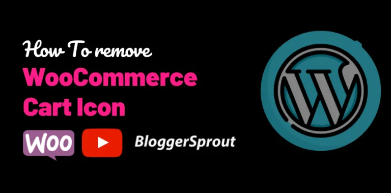 How To Remove Cart Icon in WooCommerce