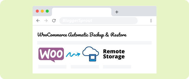 backup WordPress and WooCommerce Database