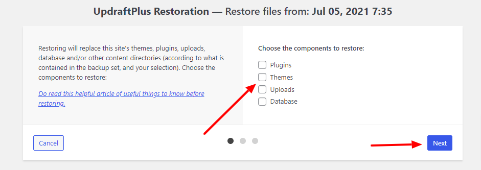How To restore WooCommerce Database using updraftplus